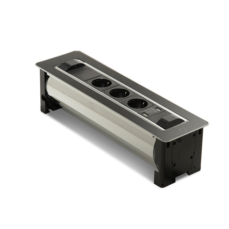 TURN-USB socket black