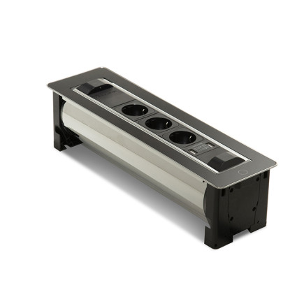 TURN-USB socket black