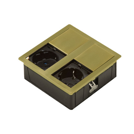 DESK-2 socket brushed gold