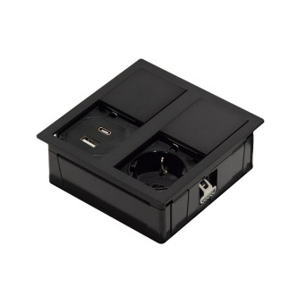 DESK-2 USB pistorasia black