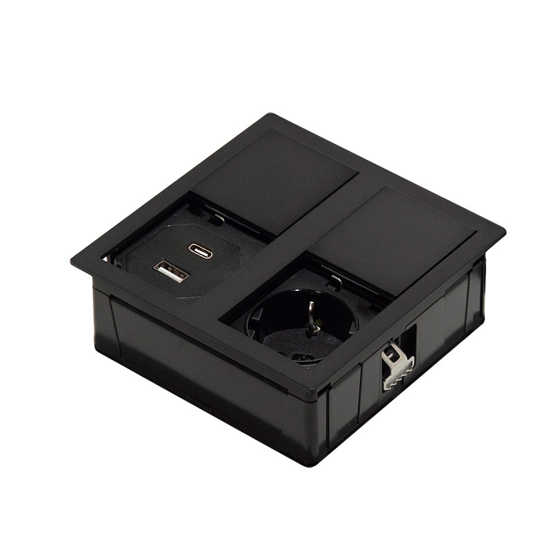 DESK-2 USB pistorasia black