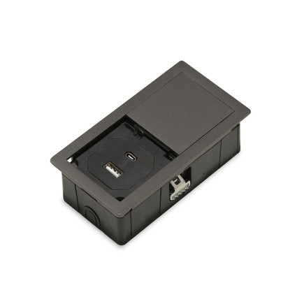 MONO-1+USB pistorasia, tina