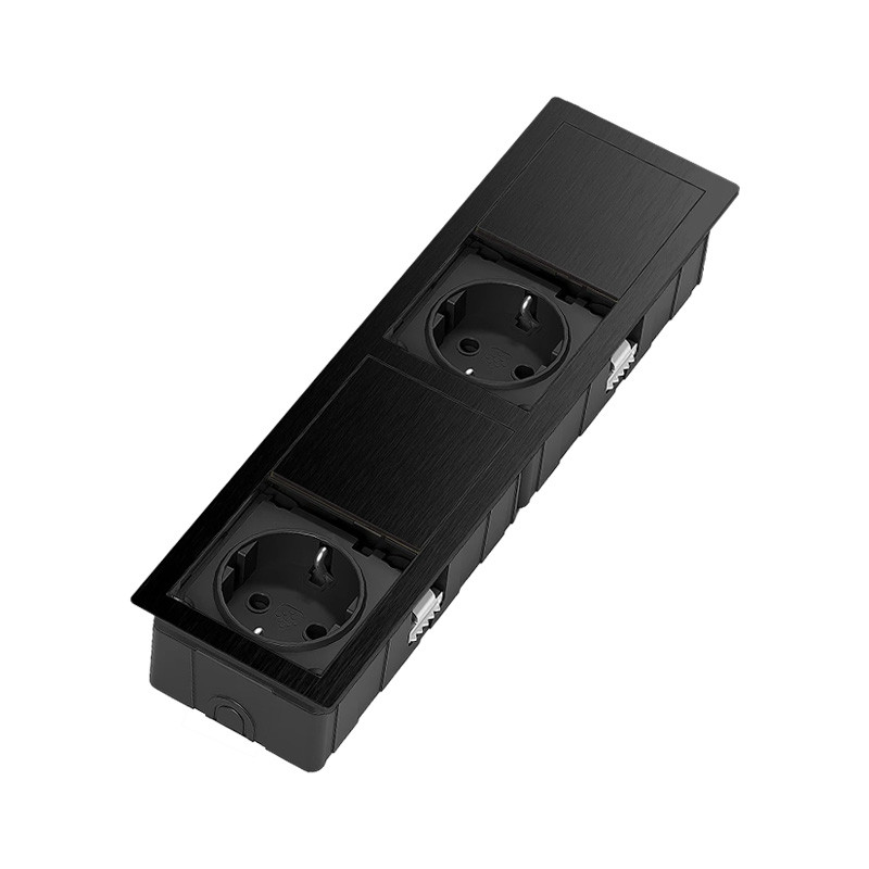 MONO-2 socket brushed black