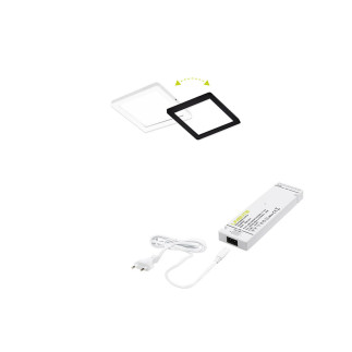 FLAT-12 2C 1x5W wh+bl