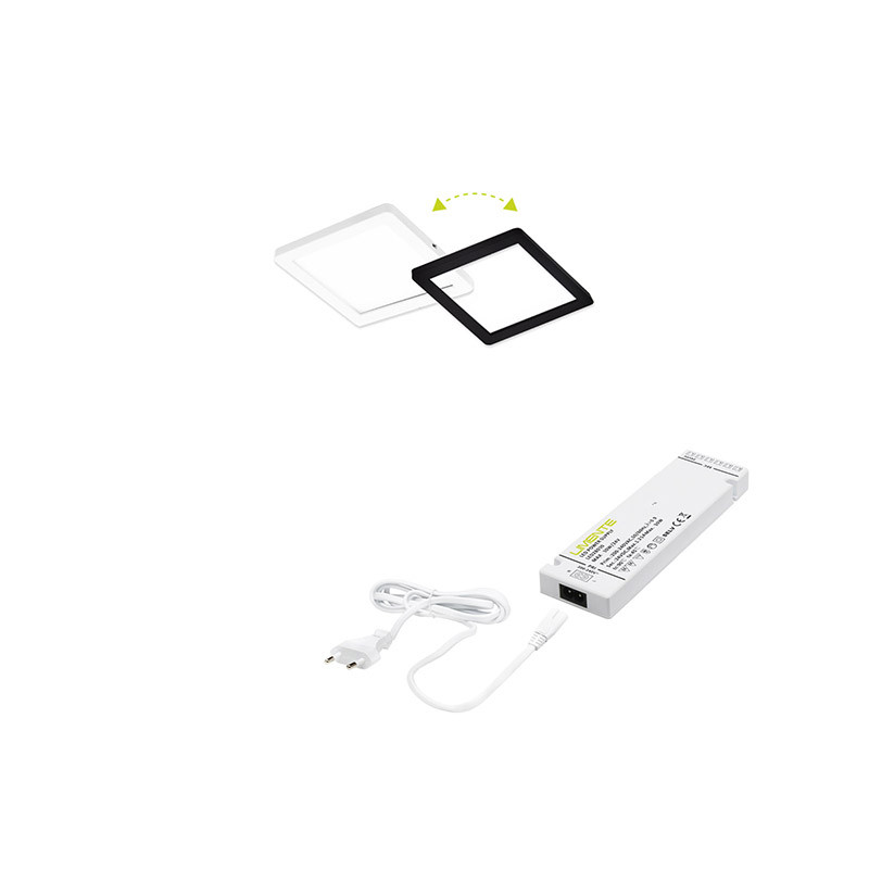 FLAT-12 2C 1x5W wh+bl