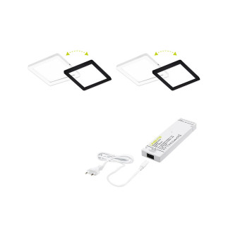 FLAT-12 2C 2x5W wh+bl