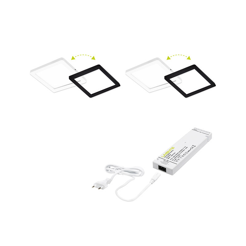 FLAT-12 2C 2x5W wh+bl