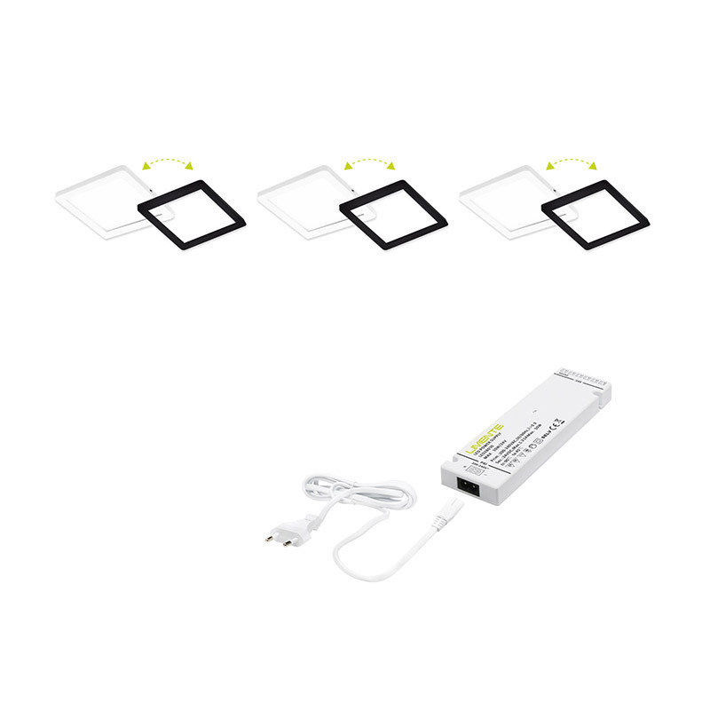 FLAT-12 2C 3x5W wh+bl