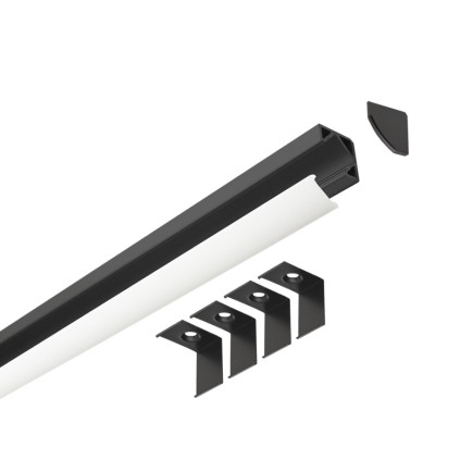 PROFIL CORNER 2m, black