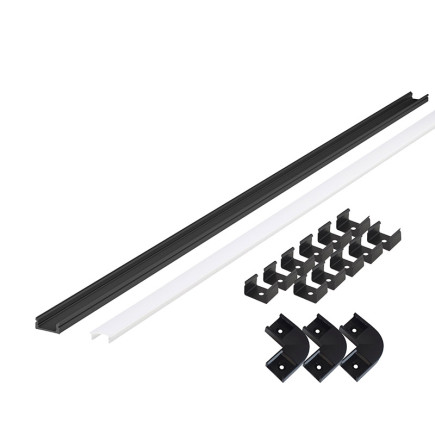 PROFILE LINEA 2+2m black