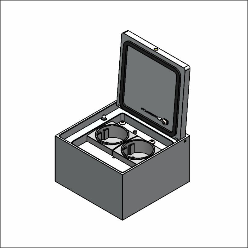 Floorsoc 872-SR hinged alu lid